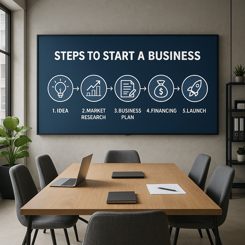 إعداد الأعمال التجارية